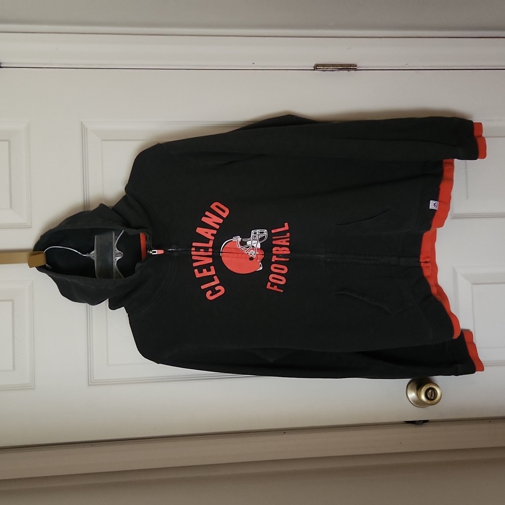 CLEVELAND BROWNS Majestic Fan Fashion zip hoodie jacket